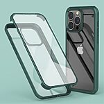 Θήκη iPhone 15 Pro Mad Mask Θήκη 360° διπλής όψης με εύκολη εφαρμογή και Premium Tempered Glass διπλής όψης πράσινο σκούρο - Image 2