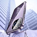 Θήκη iPhone 15 Pro Max Mad Mask μεταλλική με εσωτερικό μαγνήτη V2 και ανθεκτικό Tempered Glass 360° διπλής όψης με Camera Protection Lips μωβ - Image 4