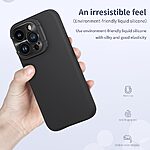 Θήκη iPhone 15 Pro Max NiLLkin Lenswing Series με ειδικό στήριγμα στην κάμερα Silicone Sockproof συμβατό με Magsafe φορτιστή Πλάτη TPU μωβ - Image 5