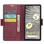 υποδοχές καρτών και μαγνητικό κούμπωμα από συνθετικό δέρμα και TPU κόκκινο