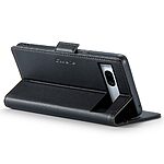 Θήκη Google Pixel 7A CaseMe 023 Series Πορτοφόλι με βάση στήριξης, υποδοχές καρτών και μαγνητικό κούμπωμα από συνθετικό δέρμα και TPU μαύρο - Image 3