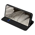 Θήκη Google Pixel 7A DUX DUCIS Skin Pro Series με βάση στήριξης, υποδοχή καρτών και μαγνητικό κούμπωμα Flip Wallet από συνθετικό δέρμα και TPU μαύρο - Image 3