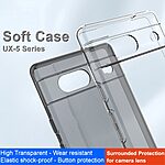 Θήκη Google Pixel 7A IMAK UX-5 Series Soft TPU πλάτη διάφανη μαύρο - Image 3