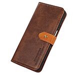 Θήκη Honor 90 KHAZNEH Leather Wallet Golden Clasp με βάση στήριξης, υποδοχές καρτών και μαγνητικό κούμπωμα καφέ - Image 4