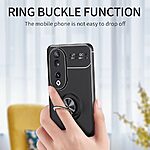 Θήκη Honor 90 OEM Magnetic Ring Kickstand / Μαγνητικό δαχτυλίδι / Βάση στήριξης TPU μαύρο - Image 4
