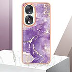 Θήκη Honor 90 OEM πλάτη με μεταλιζέ περίβλημα από αντικραδασμικό TPU μωβ - Image 5