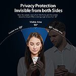 Anti-Spy με Προστασία Privacy για iPhone 14 Pro Max Πλήρης Προστασία Οθόνης - Tempered Glass 9H, Κάλυψη 100%, OEM, 0.26mm - Image 2