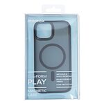 Θήκη iPhone 15 MOMAX Matte Magnetic Series συμβατό με MagSafe φορτιστή, Πλάτη αντικραδασμική από Premium TPU μαύρο - Image 4