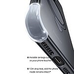 Θήκη iPhone 15 Plus BASEUS Smart Ring Series Silicone Sockproof συμβατό με MagSafe φορτιστή και προστασία οθόνης (Tempered Glass) Πλάτη TPU μαύρο - Image 3