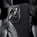 Θήκη iPhone 15 Plus BENKS Benks Shockproof από πραγματικό Kevlar Aramid Fiber Πλάτη συμβατή με MagSafe Φορτιστή μαύρο - Image 4