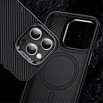 Θήκη iPhone 15 Plus BENKS Benks Shockproof από πραγματικό Kevlar Aramid Fiber Πλάτη συμβατή με MagSafe Φορτιστή μαύρο - Image 5