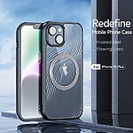 Θήκη iPhone 15 Plus DUX DUCIS Aimo Series συμβατό με MagSafe φορτιστή - Ανθεκτική στις Πτώσεις μαύρο - Image 3