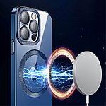 Θήκη iPhone 15 Plus KSTDESIGN Magnetic Metal Frame Series συμβατό με MagSafe φορτιστή Transparent Πλάτη TPU μαύρο - Image 4