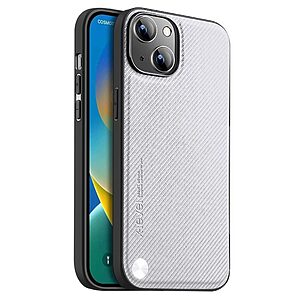Θήκη iPhone 15 Plus X-LEVEL Kevlar II Series Ultra Thin Carbon Fiber Premium Πλάτη TPU γκρι
