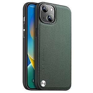 Θήκη iPhone 15 Plus X-LEVEL Kevlar II Series Ultra Thin Carbon Fiber Premium Πλάτη TPU πράσινο