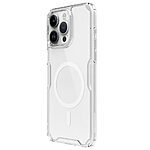 Θήκη iPhone 15 Pro NiLLkin Nature Magnetic Series Silicone Sockproof συμβατό με MagSafe φορτιστή Transparent Πλάτη TPU - Image 3