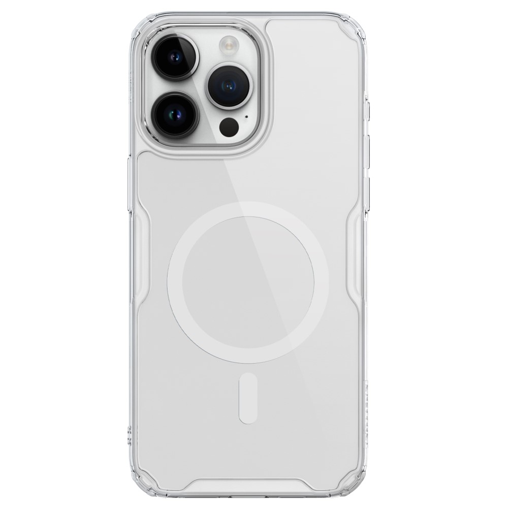 Θήκη iPhone 15 Pro NiLLkin Nature Magnetic Series Silicone Sockproof συμβατό με MagSafe φορτιστή Transparent Πλάτη TPU Θήκη iPhone 15 Pro NiLLkin Nature Magnetic Series Silicone Sockproof συμβατό με MagSafe φορτιστή Transparent Πλάτη TPU