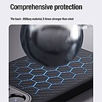 Θήκη iPhone 15 Pro NiLLkin Synthetic Aramid Fiber Series με ενισχυμένη προστασία κάμερας πλάτη από ανθρακόνημα και TPU μαύρο - Image 4