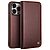 Θήκη iPhone 15 Pro QIALINO book v2 από Premium αυθεντικό δέρμα Genuine Cowhide καφέ
