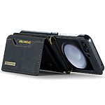 Θήκη Samsung Galaxy Z Flip5 5G DG.MING M1 Series Αποσπώμενο Πορτοφόλι με βάση στήριξης, υποδοχές καρτών και χρημάτων με μαγνητικό κούμπωμα από συνθετικό δέρμα και TPU μαύρο - Image 3