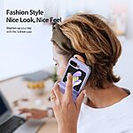 Θήκη Samsung Galaxy Z Flip5 5G DUX DUCIS Bril Series Leather Coated συμβατό με MagSafe φορτιστή Πλάτη TPU μωβ - Image 5