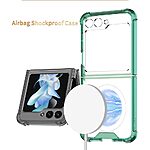 Θήκη Samsung Galaxy Z Flip5 5G GKK Full Premium Protection συμβατή με ασύρματη φόρτιση MagSafe από σκληρό TPU μωβ - Image 2