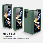 Θήκη Samsung Galaxy Z Fold5 5G GKK Full Premium Protection με προστασία οθόνης Tempered Glass από σκληρό πλαστικό μπλε - Image 2