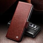 Θήκη Samsung Galaxy Z Fold5 5G QIALINO book v4 με μαγνητικό κούμπωμα από Premium αυθεντικό δέρμα Genuine Cowhide καφέ σκούρο - Image 3