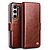 Θήκη Samsung Galaxy Z Fold5 5G QIALINO book v4 με μαγνητικό κούμπωμα από Premium αυθεντικό δέρμα Genuine Cowhide καφέ σκούρο
