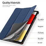 Πολυτελής Θήκη Tablet DUX DUCIS Domo για Xiaomi Redmi Pad SE 11", Δερματίνη PU, Τριπλό Στήριγμα, Ανθεκτική σε Πτώσεις - μπλε - Image 5