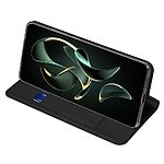 Θήκη Xiaomi 13T 5G / 13T Pro 5G DUX DUCIS Skin Pro Series με βάση στήριξης, υποδοχή καρτών και μαγνητικό κούμπωμα Flip Wallet από συνθετικό δέρμα και TPU μαύρο - Image 3