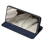 Θήκη Google Pixel 8 5G DUX DUCIS Skin Pro Series με βάση στήριξης, υποδοχή καρτών και μαγνητικό κούμπωμα Flip Wallet από συνθετικό δέρμα και TPU μπλε - Image 3