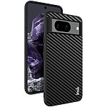 Θήκη Google Pixel 8 IMAK LX-5 Series με σχέδιο carbon fiber ενισχυμένες γωνίες από Premium ανθεκτικό TPU μαύρο