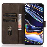 Θήκη Google Pixel 8 5G KHAZNEH Litchi Retro Texture Leather με βάση στήριξης, υποδοχές καρτών και μαγνητικό κούμπωμα καφέ - Image 3