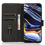 Θήκη Google Pixel 8 5G KHAZNEH Litchi Retro Texture Leather με βάση στήριξης, υποδοχές καρτών και μαγνητικό κούμπωμα μαύρο - Image 3