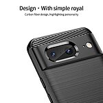 Θήκη Google Pixel 8 5G MOFI Brushed V2 TPU Carbon Πλάτη κόκκινο - Image 4