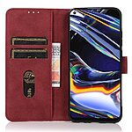 Θήκη Google Pixel 8 Pro 5G KHAZNEH Litchi Retro Texture Leather με βάση στήριξης, υποδοχές καρτών και μαγνητικό κούμπωμα κόκκινο - Image 3