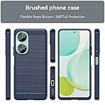 Θήκη Huawei Nova 11i Mad Mask Brushed TPU Carbon Πλάτη μπλε - Image 2