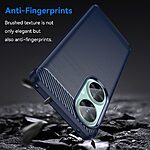 Θήκη Huawei Nova 11i Mad Mask Brushed TPU Carbon Πλάτη μπλε - Image 3