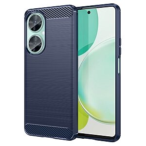 Θήκη Huawei Nova 11i Mad Mask Brushed TPU Carbon Πλάτη μπλε