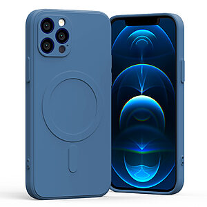 Θήκη Mercury Goospery® Semi Silicon MagSafe για iPhone 12 Pro μπλε