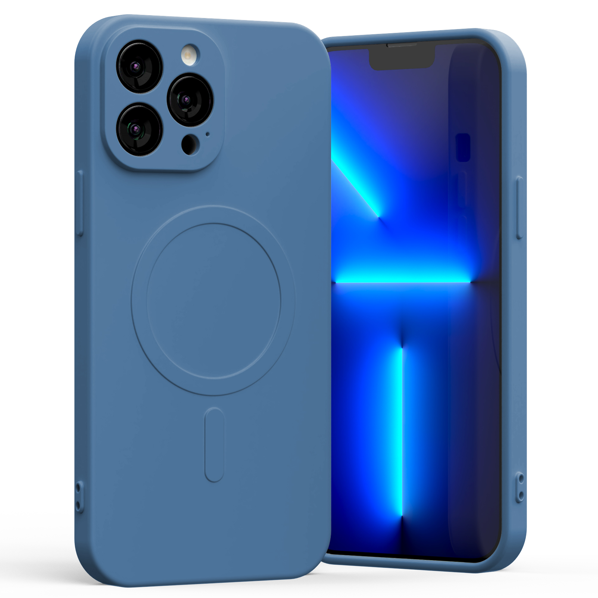Θήκη Mercury Goospery® Semi Silicon MagSafe για iPhone 13 Pro Max μπλε Θήκη Mercury Goospery® Semi Silicon MagSafe για iPhone 13 Pro Max μπλε