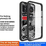 Θήκη Nothing Phone (2) IMAK UX-9A Series Frame TPU πλάτη διάφανη μαύρο - Image 2