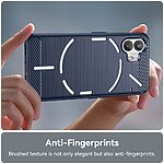 Θήκη Nothing Phone (2) Mad Mask Brushed TPU Carbon Πλάτη μπλε - Image 5