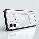 Θήκη Nothing Phone (2) XUNDD Hybrid Sockproof Transparent πλάτη από αντικραδασμικό TPU μαύρο - Image 2