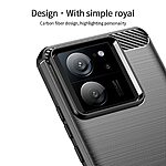 Θήκη Xiaomi 13T 5G / 13T Pro 5G MOFI Brushed V2 TPU Carbon Πλάτη μαύρο - Image 4