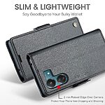 Θήκη Xiaomi Redmi 13C / Poco C65 CaseMe 023 Series Πορτοφόλι με βάση στήριξης, υποδοχές καρτών και μαγνητικό κούμπωμα από συνθετικό δέρμα και TPU μαύρο - Image 5