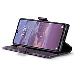 Θήκη Xiaomi Redmi 13C / Poco C65 CaseMe 023 Series Πορτοφόλι με βάση στήριξης, υποδοχές καρτών και μαγνητικό κούμπωμα από συνθετικό δέρμα και TPU μωβ - Image 4