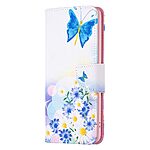Θήκη Xiaomi Redmi 13C / Poco C65 OEM Blue Butterfly & Flowers με βάση στήριξης, υποδοχές καρτών και μαγνητικό κούμπωμα Flip Wallet από συνθετικό δέρμα και TPU - Image 5
