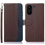 Θήκη Xiaomi Redmi 13C / Poco C65 KHAZNEH Litchi Retro V3 Texture Leather με βάση στήριξης